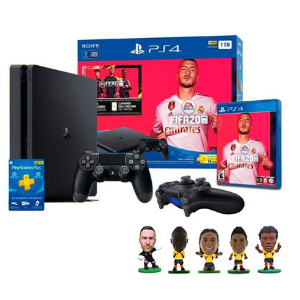 Consola PS4 Fifa20 + 2 DS4 + 5 Soccerstarz
